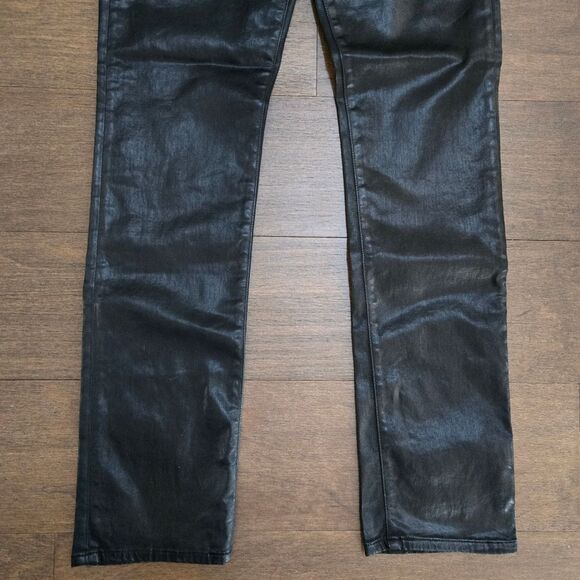 AG Adriano Goldschmied Mari Leatherette Straight Jeans size 29 NWT - Picture 7 of 16